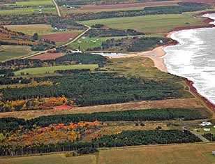 Aerial View of Priest Pond