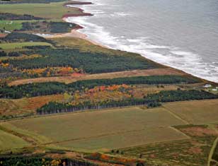 Aerial View of Priest Pond